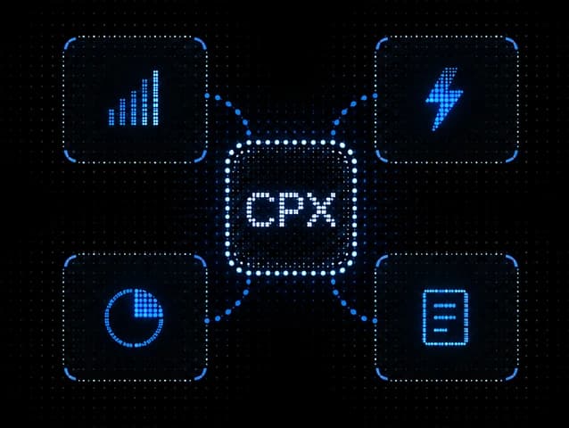 CPX at the centre of four connected tiles: charts, execution, analytics and journal